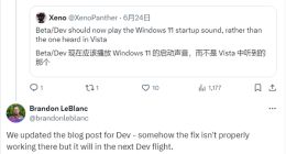 Windows 11啟動聲音Bug修復受阻，Beta用戶已修復，Dev用戶仍聽Vista音效