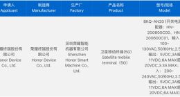榮耀Magic8 Ultra入網(wǎng)：支持120W有線閃充+天通衛(wèi)星通信